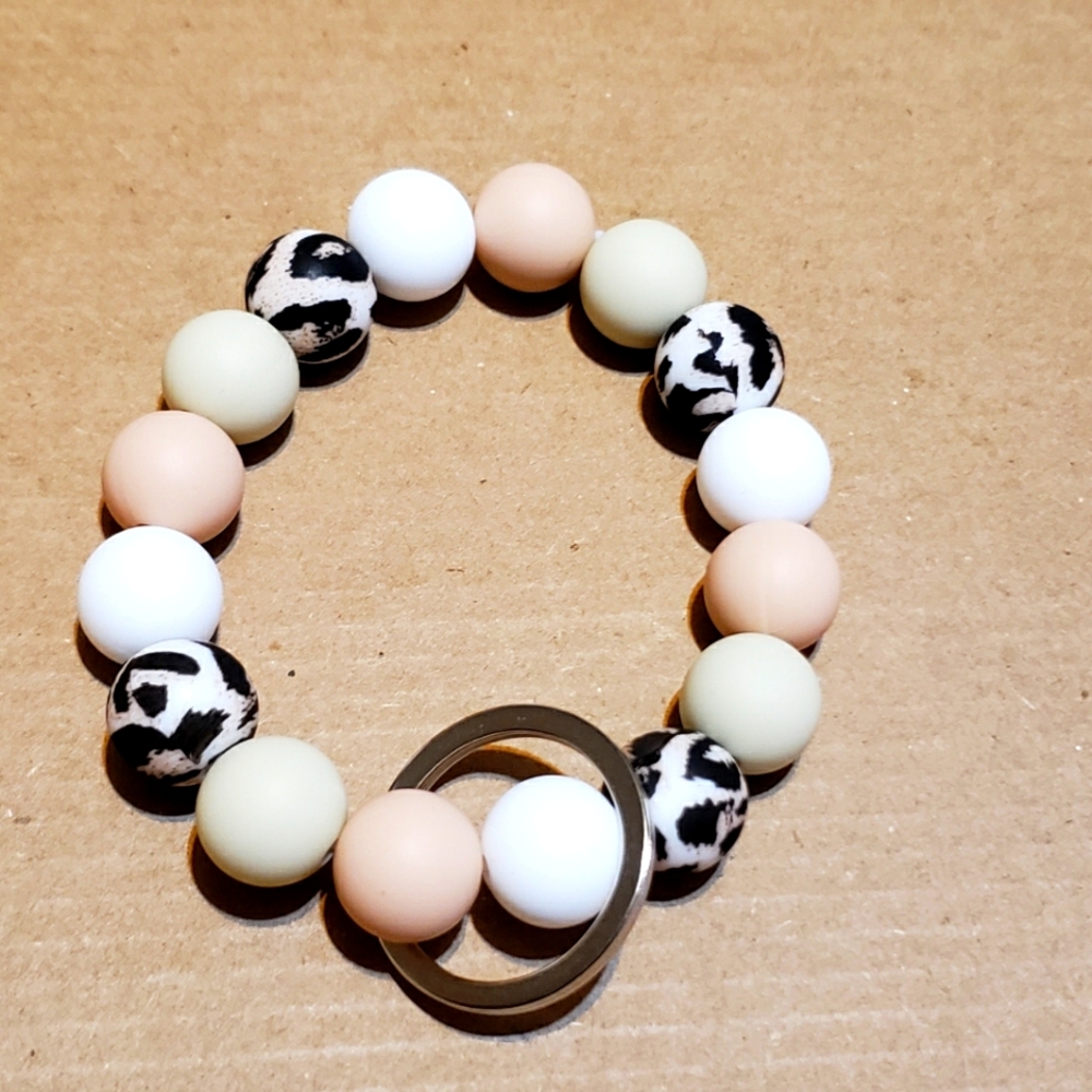 Leopard keychain bracelet!!!!!